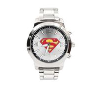 Accutime Superman Classic Logo Silver Orologio analogico con cinturino in metallo