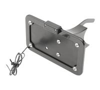 Accutronix LPF121HV-B Universale Side-Mount Targa - Nero Con Bianco P