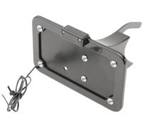 Accutronix Targa Laterale Supporti Nero Universale #LPF121HV-B