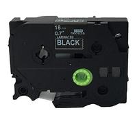 ACD, nastro per etichette compatibile con Brother P-Touch TZe TZ, bianco su nero TZe-345 18mm Black/White