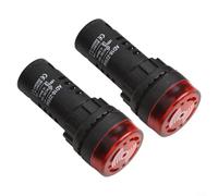 ACDC 12V Pannello Mount Indicatore Luce con Buzzer Udibile e LED Lampeggiante per Segnale Industriale e Sistemi di Allarme