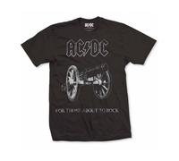 Acdc About To Rock T-Shirt Ragazzo Ufficiale Tee Man ROCK OFF ACDCTS06MB