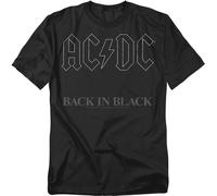 ACDC - Back In Black - Maglietta A Maniche Corte Unisex Per Adulti - Nera