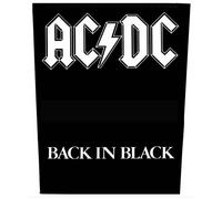 Acdc Back IN Black Toppa per Cucire On Back Patch Piastra Posteriore