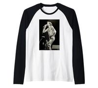 ACDC cantante Bon Scott Live Back in Nero da Dick Barnatt Maglia con Maniche Raglan