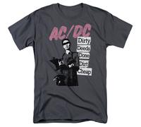 ACDC - Dirty Deeds - T-Shirt Corto Maniche Per Adulti Unisex - Grigio
