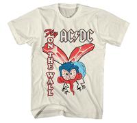 ACDC Fly On The Wall T-Shirt Manica Corta Uomo Natural Cotone 100%