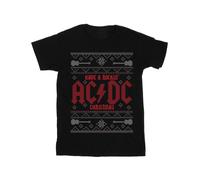 ACDC Have A Rockin Christmas Maglietta Uomo (BI6913)