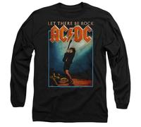 ACDC Let There Be Roccia T-Shirt Unisex a Maniche Lunghe, Nero, M