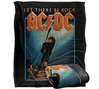 ACDC Let There Be Rock Silky Touch - Coperta super morbida, 152 x 127 cm