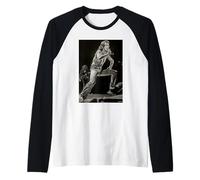 ACDC Live a Londra 1976 Bon Scott di Dick Barnatt Maglia con Maniche Raglan