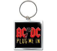 Acdc Plug Me in Metal Keychain - Portachiavi Plug Me In Keyring
