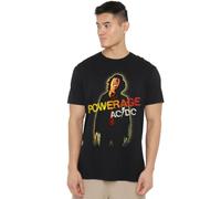 ACDC Powerage - Maglietta Unisex, Taglia XL, Colore: Nero, Nero, XL