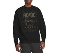 ACDC Rock Label Crew Sweatshirt Maglia di Tuta, Nero, XL Unisex-Adulto
