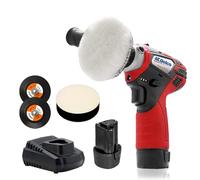 ACDelco ARS1214P G12 Lithium-Ion 12V (10.8V) Cordless Polisher & Sander Power Tool Kit | Car Polisher, Buffer Machine, Car Detailing Kit Includes Accessory Kit, x2 Battery Packs & x1 Charger