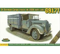Ace 1/72 (20mm) Ford G917T (M.1939 Morbido Cabina) Tedesco 3t Cargo Camion