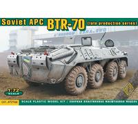 ACE 72166 - 1:72 BTR-70 Soviet Armored Personale Vettore Tardi Prod Nuovo