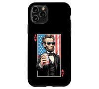 Ace Abe - Carte da gioco divertente per il 4 luglio Abraham Lincoln Beer Custodia per iPhone 11 Pro