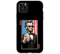 Ace Abe - Carte da gioco divertente per il 4 luglio Abraham Lincoln Beer Custodia per iPhone 11 Pro Max