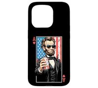 Ace Abe - Carte da gioco divertente per il 4 luglio Abraham Lincoln Beer Custodia per iPhone 15 Pro