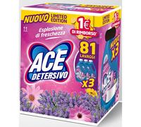 ACE Detersivo Liquido Lavanda per Lavatrice 3 Pezzi 27 Lavaggi (81 Totali)