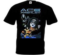 Ace Frehley Poster V15 T Shirt Black Hard Rock Heavy Metal Black L