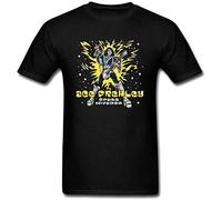 Ace Frehley Space Invader T-Shirt Black Graphic Unisex Tee Shirt XL