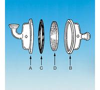 ACE Glass 7519-13 - Gruppo di supporto filtrante, parte D, diametro 102 mm