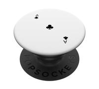 Ace Of Clubs - Costumi divertenti e facili per Halloween davanti e dietro PopSockets PopGrip Adesivo