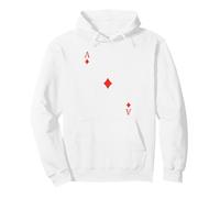 Ace of Diamonds - Carte da Poker per Blackjack Felpa con Cappuccio