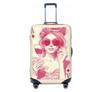 Ace Of Diamonds - Copribagagli da viaggio da donna, elastico, per valigie, 45-81 cm, Nero , XL