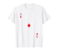 Ace of Diamonds - Costumi Divertenti e Facili per Halloween Davanti e Dietro Maglietta