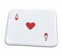 Ace Of Hearts Playing Card - Red Heart Suit Tappeti Da Bagno Confortevole Zerbino Asciugapassi Trappola Sporco Tappeto Entrata Per Interno Doccia Vasca 40X60 Cm