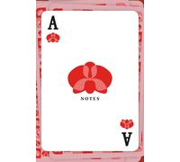 Ace of Orchids: Notes: Lined Notebook Journal for Note Taking & Daily Affirmations; 6x9 Softcover Creative Stationery with Modern Red and Pink Floral Playing Card Aesthetic