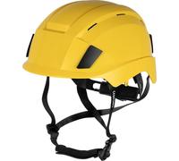 ACE Patera Premium Casco di sicurezza - casco da costruzione e da alpinismo per il lavoro e lo sport - casco da arrampicata leggero e casco da costruzione - Giallo