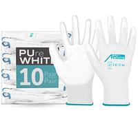 ACE PUre Guanti da lavoro bianchi - Guanti da lavoro - EN 388/21420-08/M (Confezione da 10)