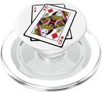 Ace & Queen of Diamonds 21st Birthday Twenty One Years Old PopSockets PopGrip per MagSafe