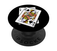 Ace & Queen of Spades 21° compleanno ventuno anni PopSockets PopGrip Adesivo