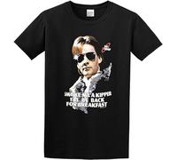 Ace Rimmer 'Smoke Me A Kipper' T Shirt Funny Tee Graphic Mens Shirt Black M