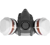 ACE Set di protezione respiratoria per imbianchini e verniciatori - Respiratore con doppio filtro A2P3 - Semimaschera contro polveri, gas e vapori