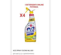 Ace Sgrassatore Cucina Limone e Bergamotto Spray 600ml