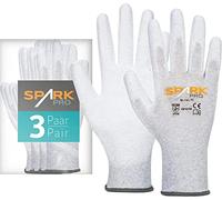 ACE Spark Pro Guanti da lavoro - 3 paia di guanti da lavoro protettivi antistatici - EN 388/16350-11/2XL (Confezione da 3)
