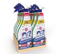 ACE Spray Sgrassatore Profumo di Marsiglia, Zero Aloni, 8 spray da 600 mL | ACE Spray Sgrassatore Universale, Per Superfici Casa e Cucina, Rimuove Grasso Ostinato, Formula Zero Aloni
