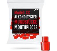 ACE XS (Lite) Boccagli per etilometro - Confezione da 20 boccagli - Confezione di conservazione con 20 boccagli per promilletester - Rosso