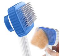 ACE2ACE Spazzola Gatto Cane Pelo Lungo e Corto, Autopulente Spazzola Morbida per Gatti e Cani, Cardatore per Cani Gatti, Brush per Barboncino,Golden Retriever,Labrador,Husky,Bulldog,Maltese, Azzurro