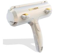 ACE2ACE Spazzola Togli Peli Animali, Riutilizzabile Rullo, Spazzola Anti Peli Animali per Gatto Cane, Regalo di Natale, Natalizia Edizione, Bianco