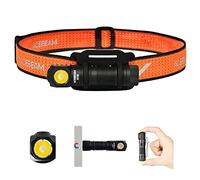 ACEBEAM H16 Torcia frontale a LED ricaricabile da 650 lumen, EDC AA Torcia ad angolo retto, mini torcia tascabile piccola, 519A 90+ High CRI Lampada frontale a LED con archetto (bianco neutro 5000K)
