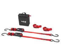 Acebikes Set cinghie di fissaggio Pro con cricch. CONFEZIONE DA 2