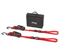 Acebikes Set di cinghie di fissaggio premium CONFEZIONE DA 2