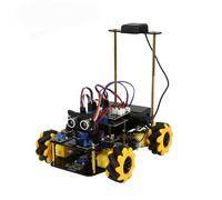 ACEBOTT Explorer Series QD001, Kit Auto Robot Intelligente, ESP32, Controllo Multi-Modalità con Tracciamento Linea ed Evitamento di ostacoli, 4 Ruote (QD009 GPS Espansione)